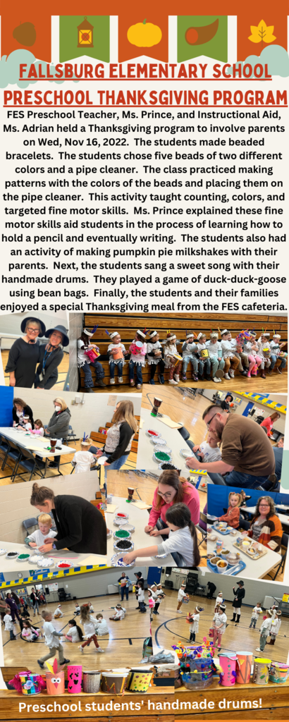 FES Thanksgiving Program 2022